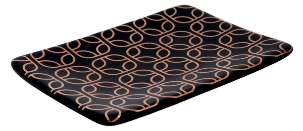 BISK Erga Glossy, suport pentru săpun pe picioare, negru-auriu, ERG-07970
