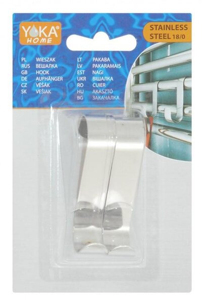 Erga Kala, carlig pentru prosoape baie pentru calorifer (2 buc), crom, ERG-YKA-PG.KALA 2SO