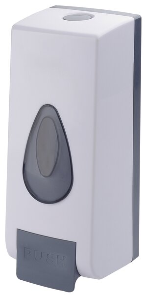 BISK Erga M1, dozator de săpun lichid 600ml, alb-gri, ERG-08074