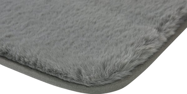 BISK Erga Mola, covor de baie din microfibra extra moale 80x50 cm, gri, ERG-08375