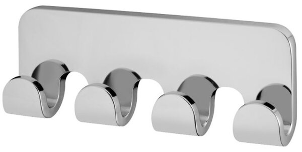 BISK Erga NATURE, 4 carlige pentru prosoape, crom, ERG-04881