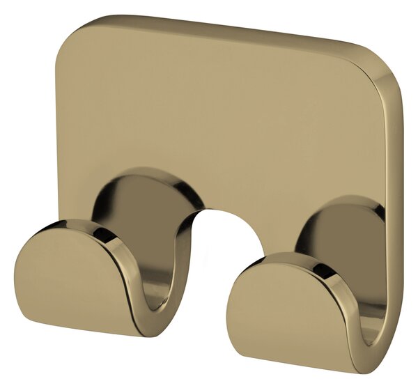 BISK Erga Nature Gold, 2 carlige pentru prosoape, auriu lucios, ERG-07950