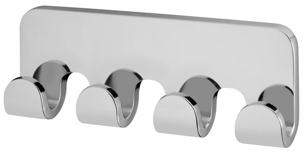 BISK Erga NATURA, 4 carlige pentru prosoape, crom, ERG-04317