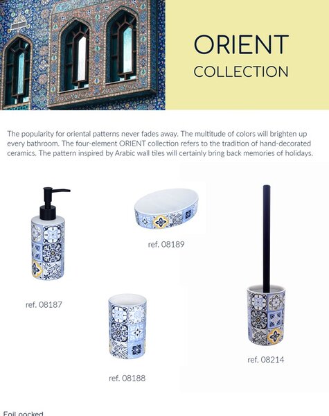 BISK Erga Orient, cană pentru periuță de dinți în picioare, multicolor, ERG-08188
