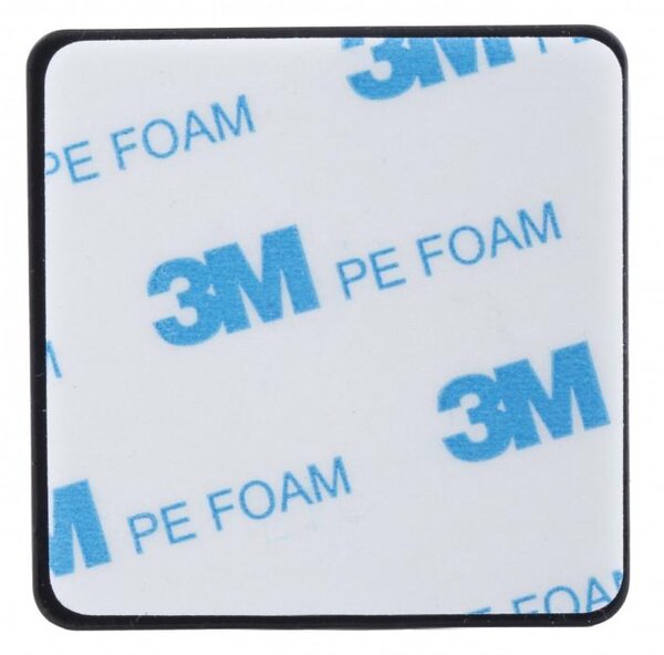 Erga Pad, cârlig autoadeziv pentru prosoape 4,5x4,5 cm (4 buc), negru mat, ERG-YKA-CH.PAD-4-BLK