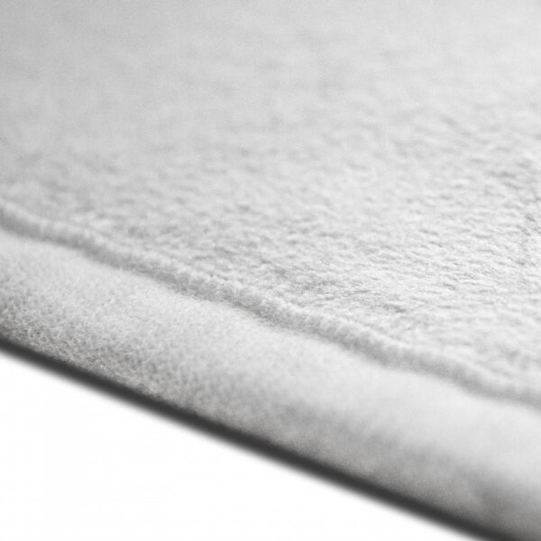 Erga Accesorii Erga, covoraș baie 60x40 cm, alb-negru, ERG-YKA-CH.BATH-WHT