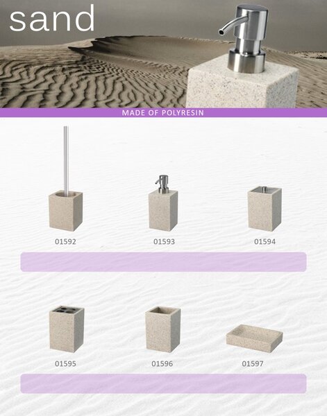 BISK Erga Sand, dozator de săpun pe picioare, nisip, ERG-01593