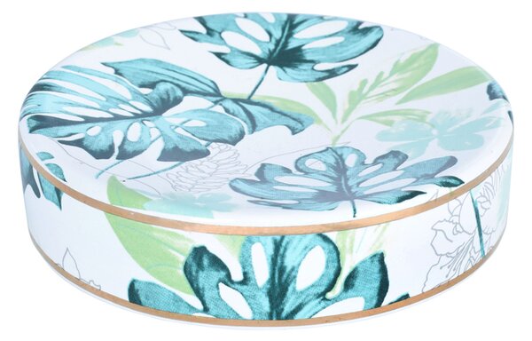 BISK Erga Samoa, săpună ceramică pe picioare, alb-multicolor, ERG-08202