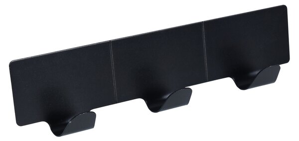 BISK Erga Trendy, autoadeziv cu 3 cârlige pentru prosoape, negru mat, ERG-08283