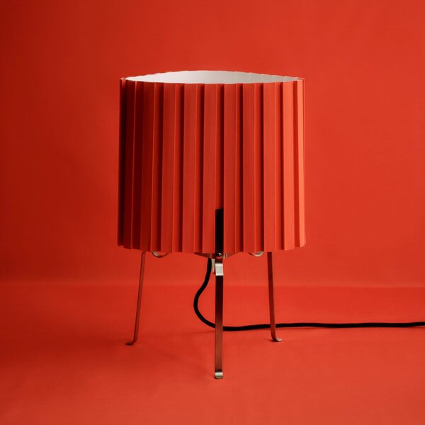Lampă de masă HAY, Canelé, Roșu, Camera de zi, Țesătură / Textil, Design