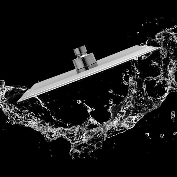 Erga Erga, cap de duș SLIM cu diametrul de 25x25 cm, cromat, ERG-YKA-BP.CBE-25-CHR