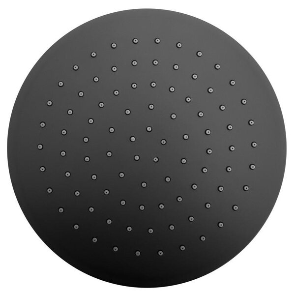 Erga Erga, cap de duș SLIM cu diametrul de 25 cm, negru mat, ERG-YKA-BP.BRG25-BLK