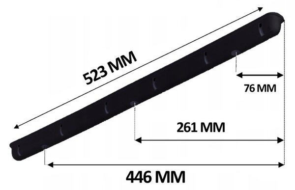 Erga Erga, cuier de tavan pentru uscarea rufelor 6x80 cm, negru, ERG-SEP-10SUSSU6PCZ80