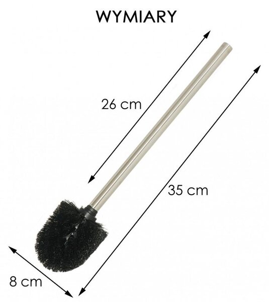 Erga Erga, perie de toaleta, negru-crom, ERG-YKA-V.WCZC