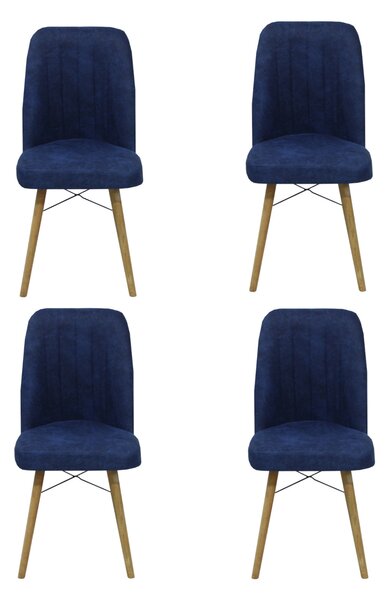 Set 4 scaune Atena Albastru