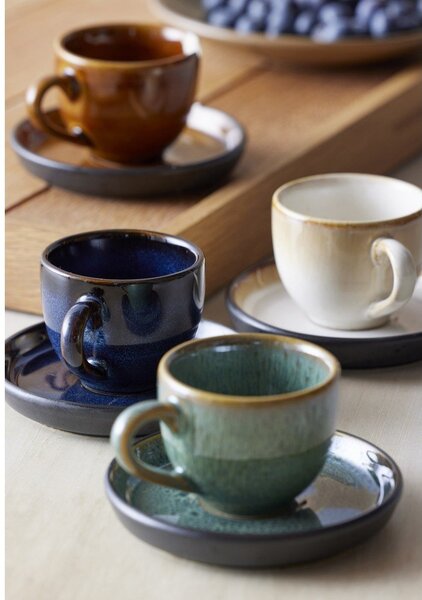 Ceașcă neagră/albastră pentru espresso din ceramică 70 ml Gastro Dark Blue/Black – Bitz