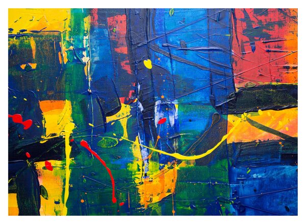 Tablou pe sticlă - Abstract (70x50 cm)
