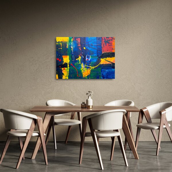 Tablou pe sticlă - Abstract (70x50 cm)