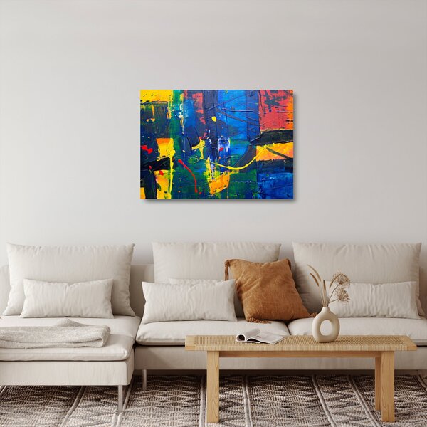 Tablou pe sticlă - Abstract (70x50 cm)