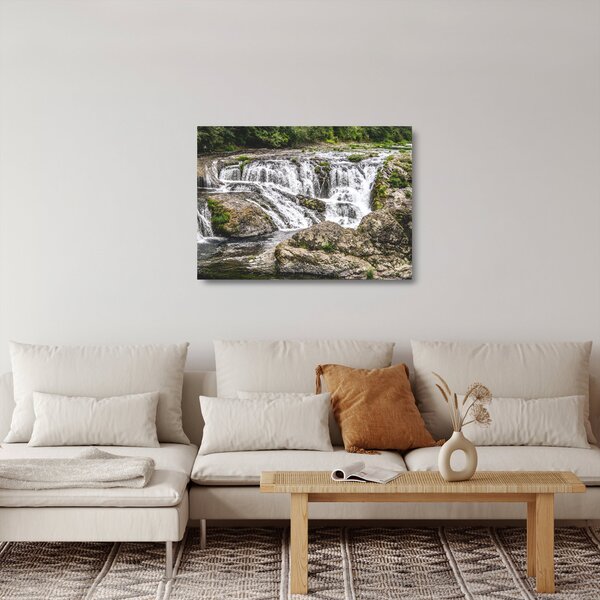 Tablou pe sticlă - Cascade (70x50 cm)