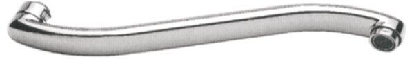 Invena Invena, pipa robinet tip "S" cu racord 3/4, lungime 250 mm, crom, INV-BA-07-250-L
