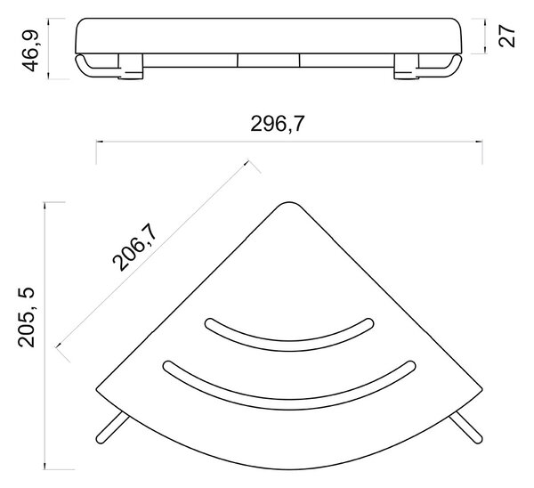 Mereo Mereo, Raft de colt cu carlige, MER-CB960A