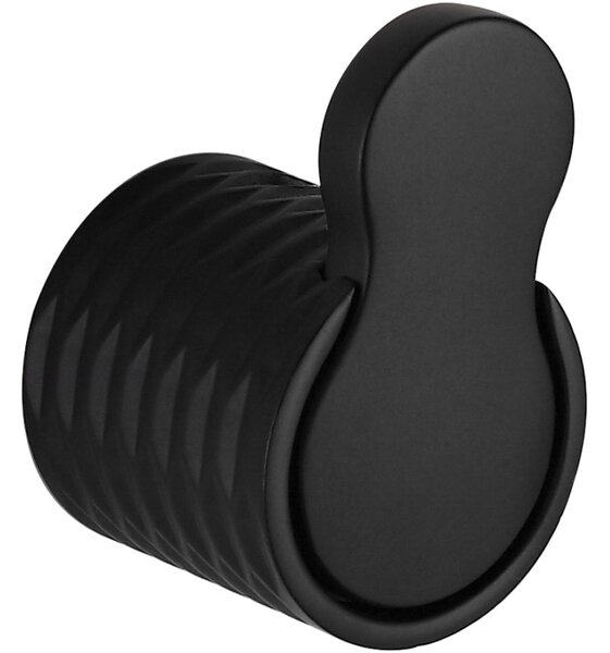 Mexen Base, suport pentru prosoape, 1 cârlig, negru mat, 7088235-70