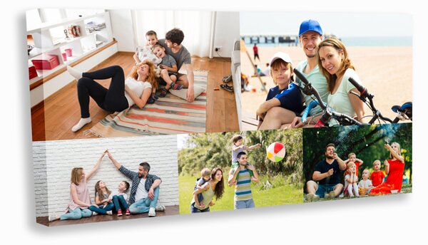 Tablou canvas personalizat colaj 50x100 cm