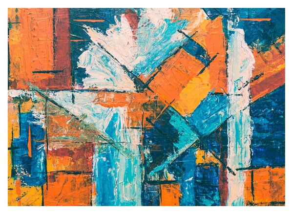 Tablou pe sticlă - Abstract (70x50 cm)