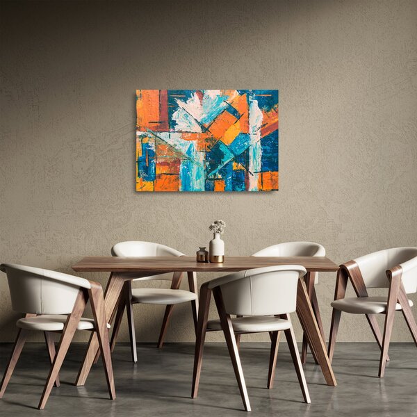 Tablou pe sticlă - Abstract (70x50 cm)