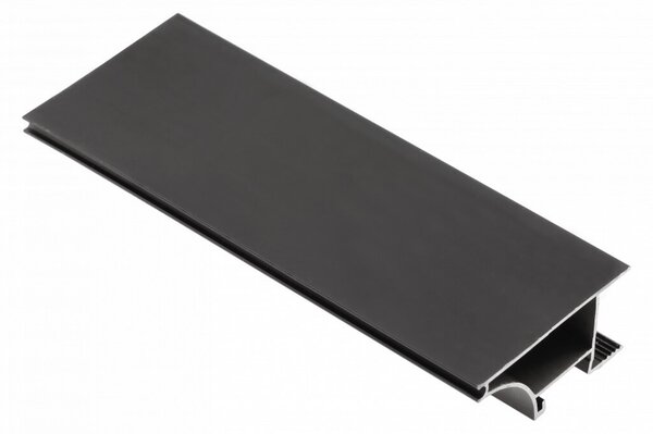 Profil maner corp suspendat GLAX, banda LED, 3 m, pal 18 mm, negru mat