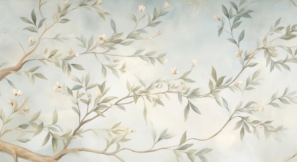 Tapet O ramură cu flori, Imagini de fundal unice, w05677 : Uwalls.ro