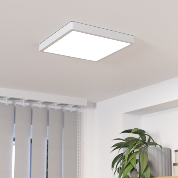 EGLO Panou cu LED montat pe suprafață Fueva 5 IP20 830 alb 28,5x28,5 cm, Alb, Camera de zi / sufragerie, Metal, Modern