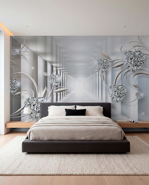 Tapet Inimi de diamant în tunel, Fototapet 3D, u07513 : Uwalls.ro