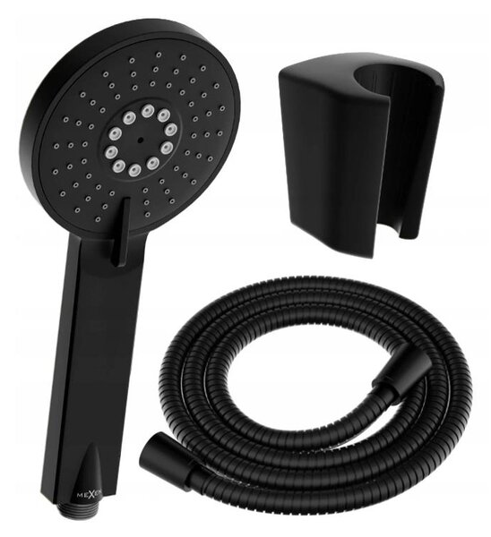 Accesorii Mexen - Set de duș manual 1 punct R-40, negru, 785406052-70