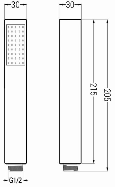 Accesorii Mexen - Set duș de mână cu 1 punct R-77, crom, 785775053-00