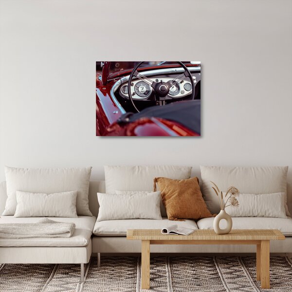Tablou pe sticlă - Automobil (70x50 cm)