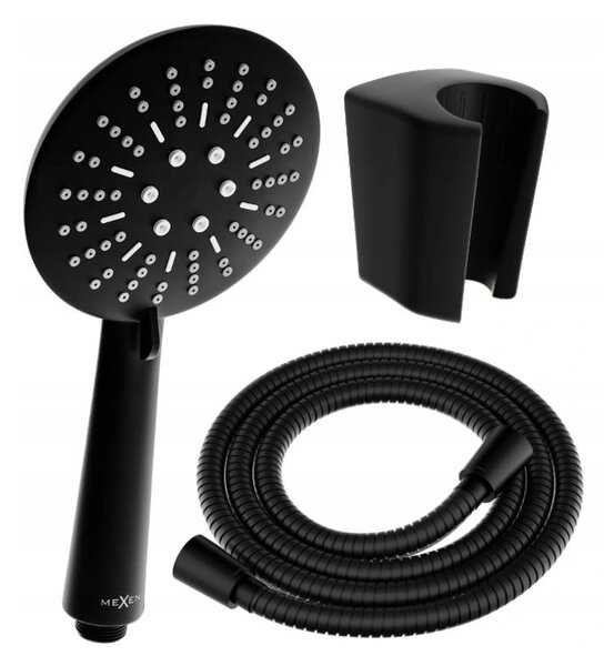 Accesorii Mexen - Set de duș manual 1 punct R-67, negru, 785676052-70