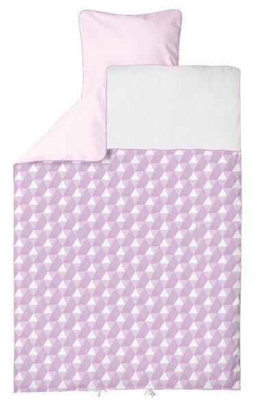 Lenjerie de pat bebelusi Baby roz BabyDan 100x140 cm