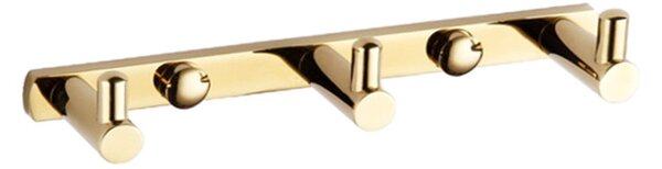Mexen Accesorii Mexen, suport pentru prosoape, 3 carlige, auriu, 709163-50