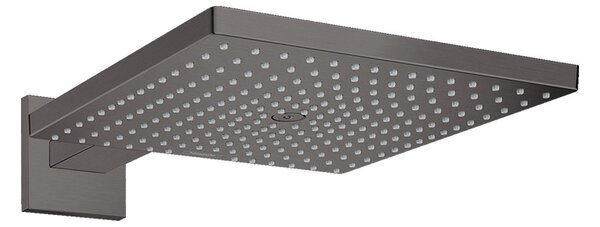 Pălărie de duș, Hansgrohe, Raindance E, cu braț de duș, negru cromat periat, 26238340