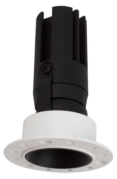 Spot invizibil, incastrat, fara rama HALO DOT 7W negru LUXON