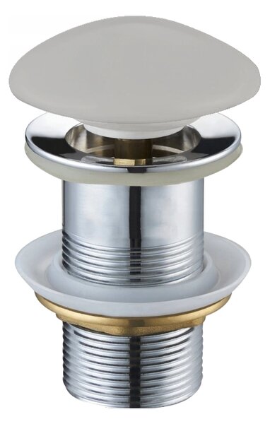 Dop de scurgere rotund pentru chiuveta Mexen tip ClickClack, fara preaplin, ceramica gri mata, 79910-67