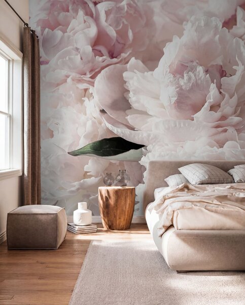 Tapet Bujori roz pal, Fototapet Flori, u59600 : Uwalls.ro