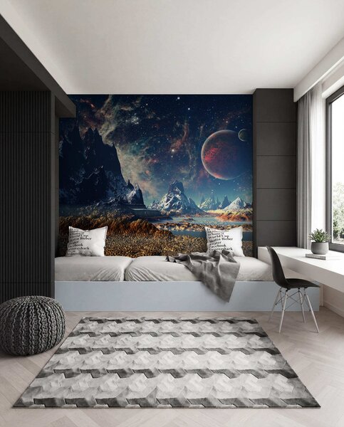 Tapet Peisaj extraterestru, Fototapet Spaţiu, u55303 : Uwalls.ro