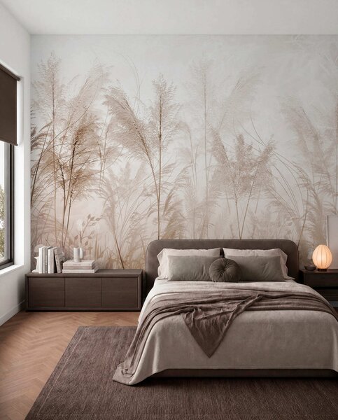 Tapet Plante înalte în culori pastelate, Fototapet Natură, u93903 : Uwalls.ro