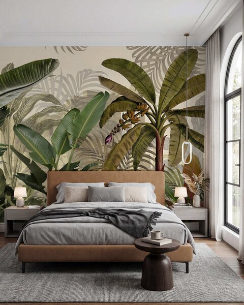 Tapet Junglă tropicală și frunze, Fototapet Natură, u74748 : Uwalls.ro