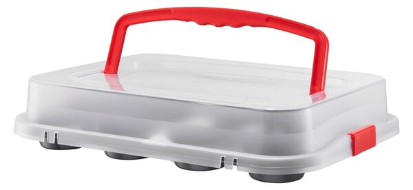 Forma briose cu capac plastic 35x26.5x3.5cm, 12 portii, invelis ILAG Basic, Lukrecja