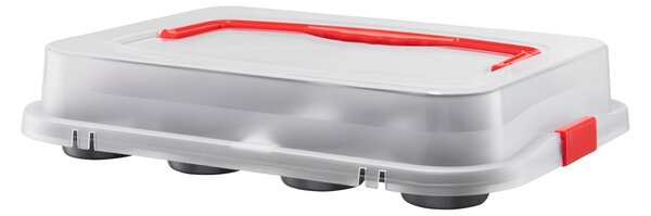 Forma briose cu capac plastic 35x26.5x3.5cm, 12 portii, invelis ILAG Basic, Lukrecja