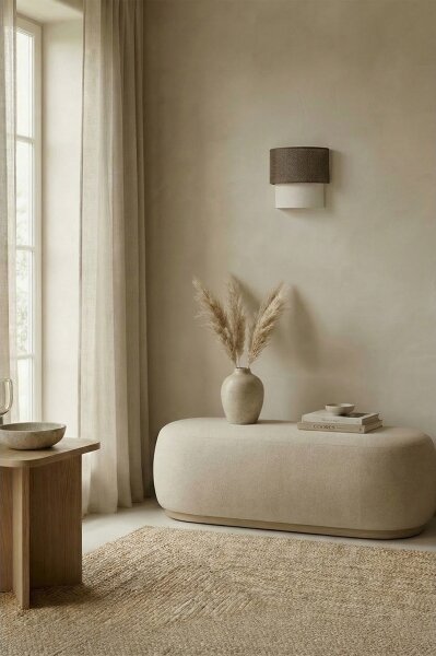 Brilagi - Aplica LED de perete BOHO ECO 1xE27/10W/230V maro/crem